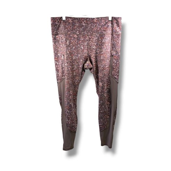 Athleta Pants - Athleta Rainier Printed Mesh Leggings 27” in Multicolor Size XL